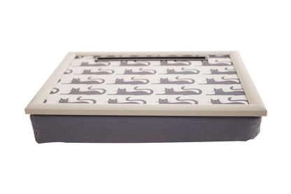 Portada Black Cat Lap Tray with Ipad Holder