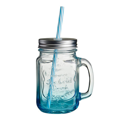 Bocal Assorted Coloured Mason Square Jar Mug