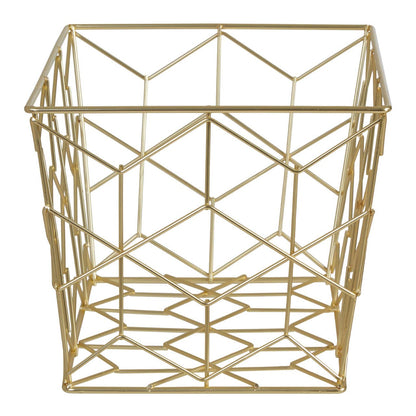 Vertex Contour Matte Gold Storage Basket