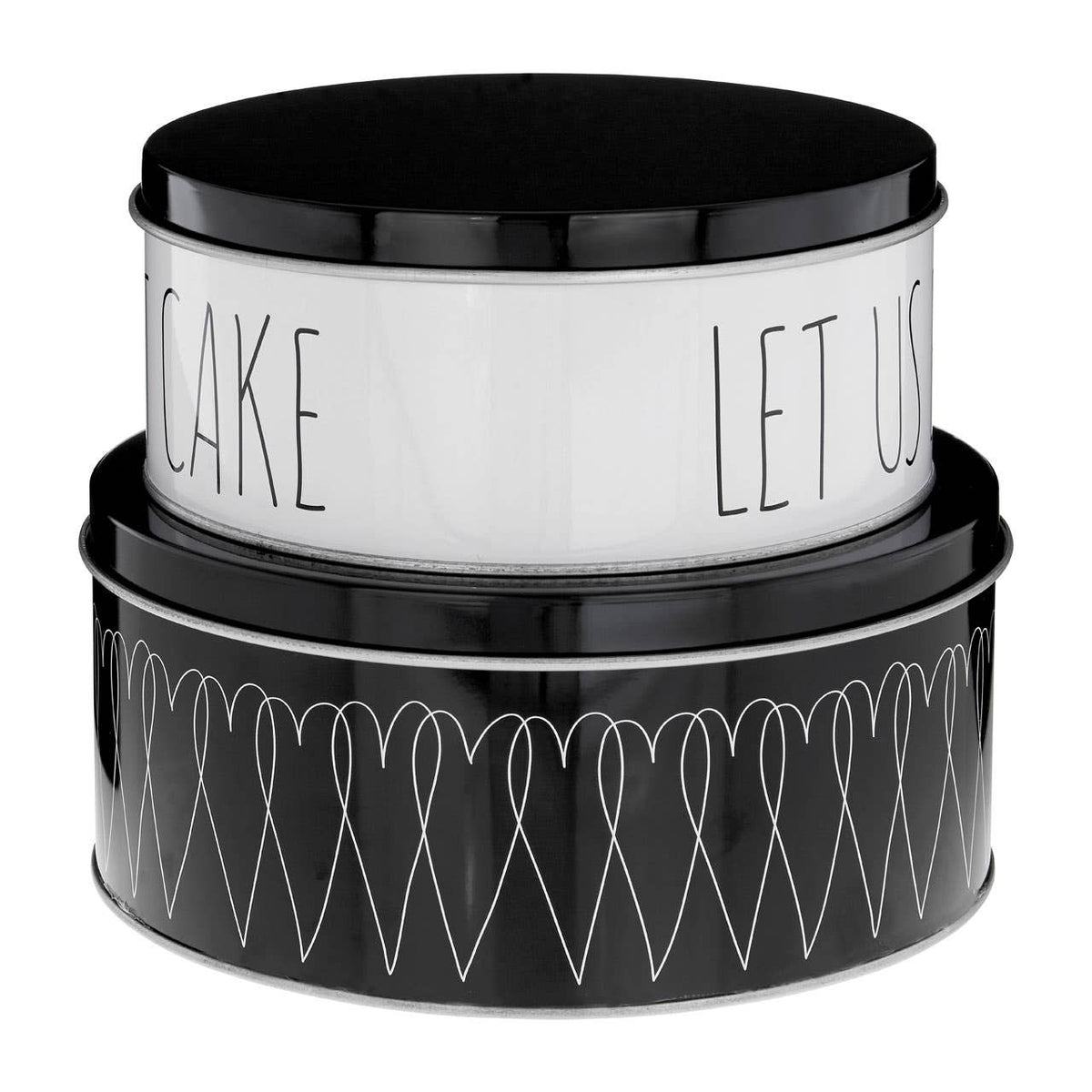 Paice Heartlines Cake Storage Tins Set of 2