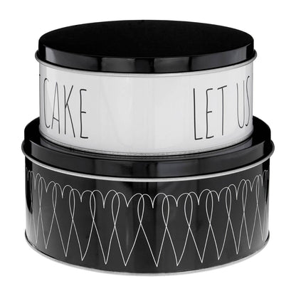 Paice Heartlines Cake Storage Tins Set of 2