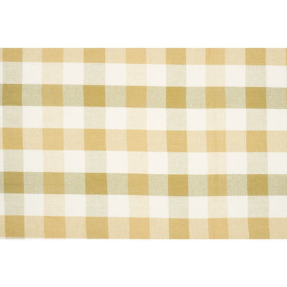 Thread and Loom Yellow Check Tablecloth