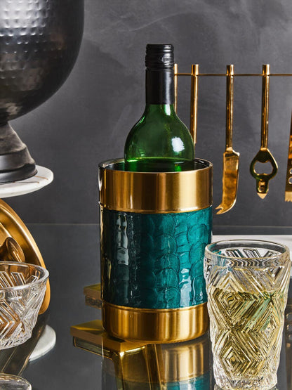 Carolina Green Enamel Wine Cooler