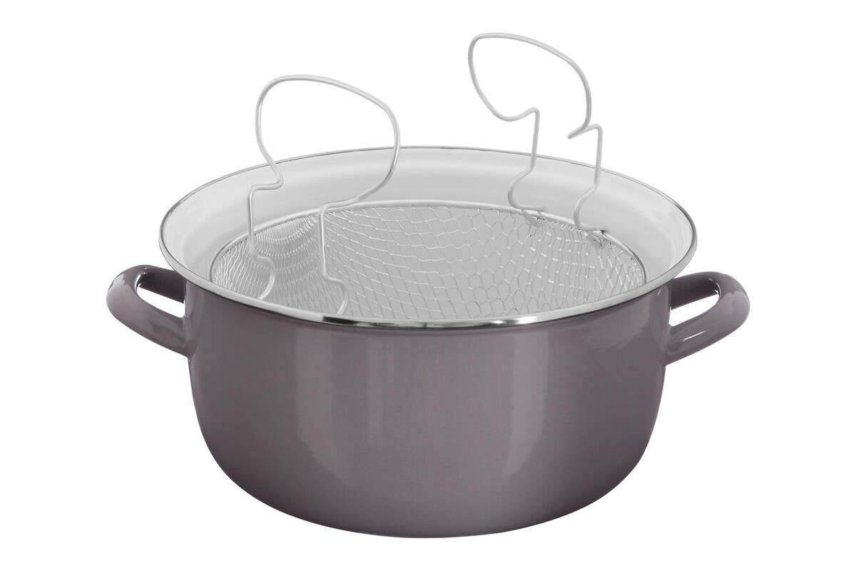 Telo Cool Grey Deep Fryer