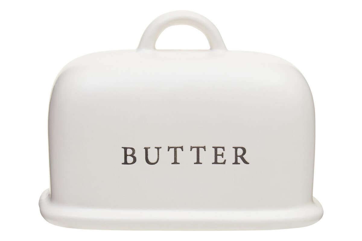 Farmhouse Cream Large Butter Dish