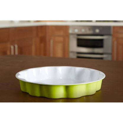 Ecocook Lime Green Flan Dish.
