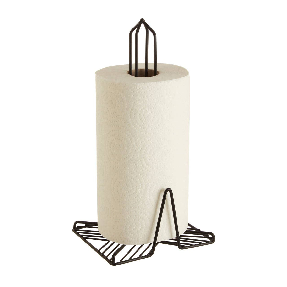 Vertex Black Powder Coat Kitchen Roll Holder