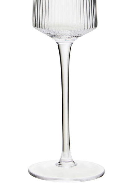 Eldon Set of Four Ribbed Champagne Glasses MOB