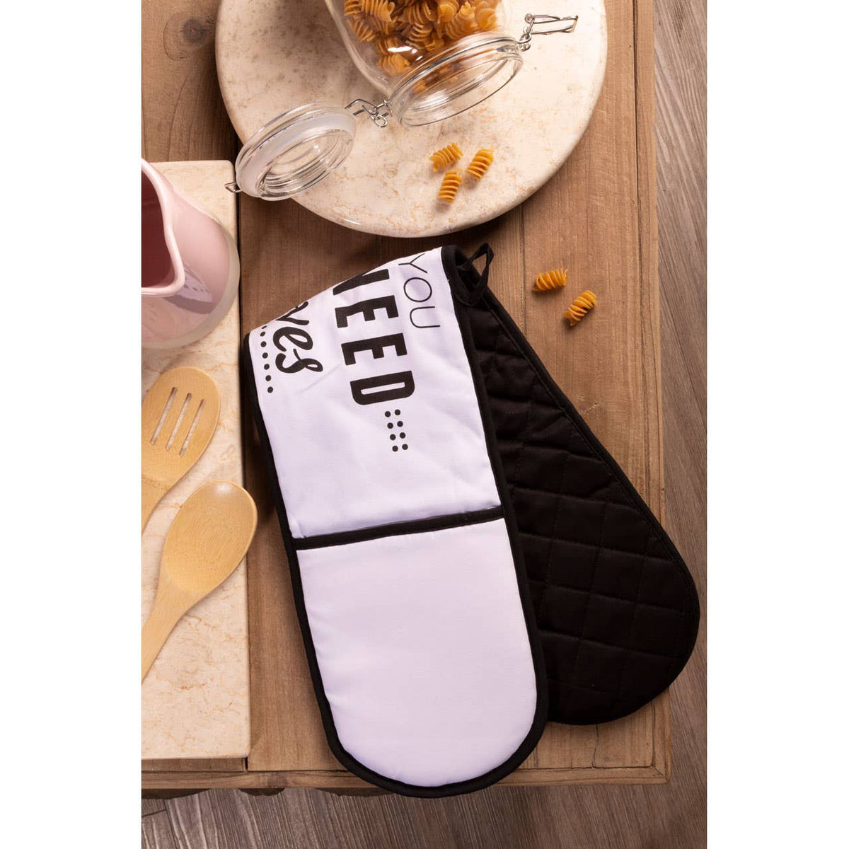 Pun and Games Double Oven Glove