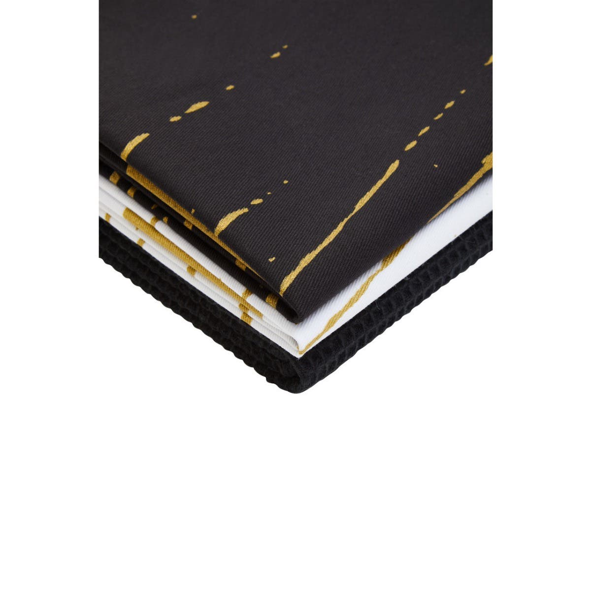 Modern Retro Set Of 3 Flash Dash Tea Towels