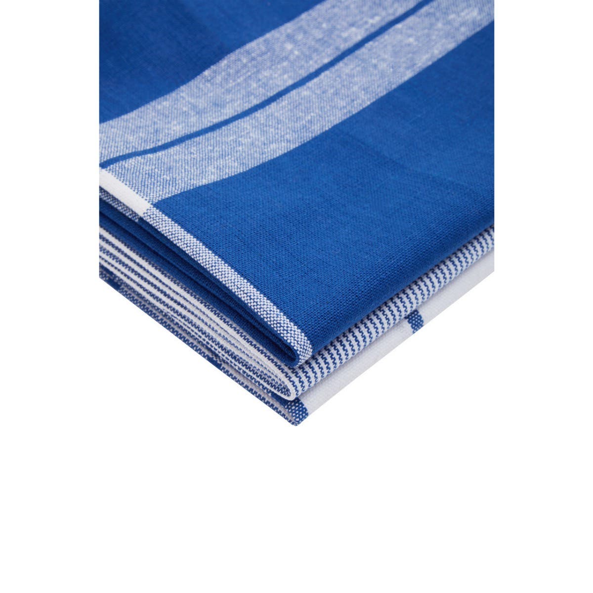 Doro Set Of Three Blue And White Tea Towels