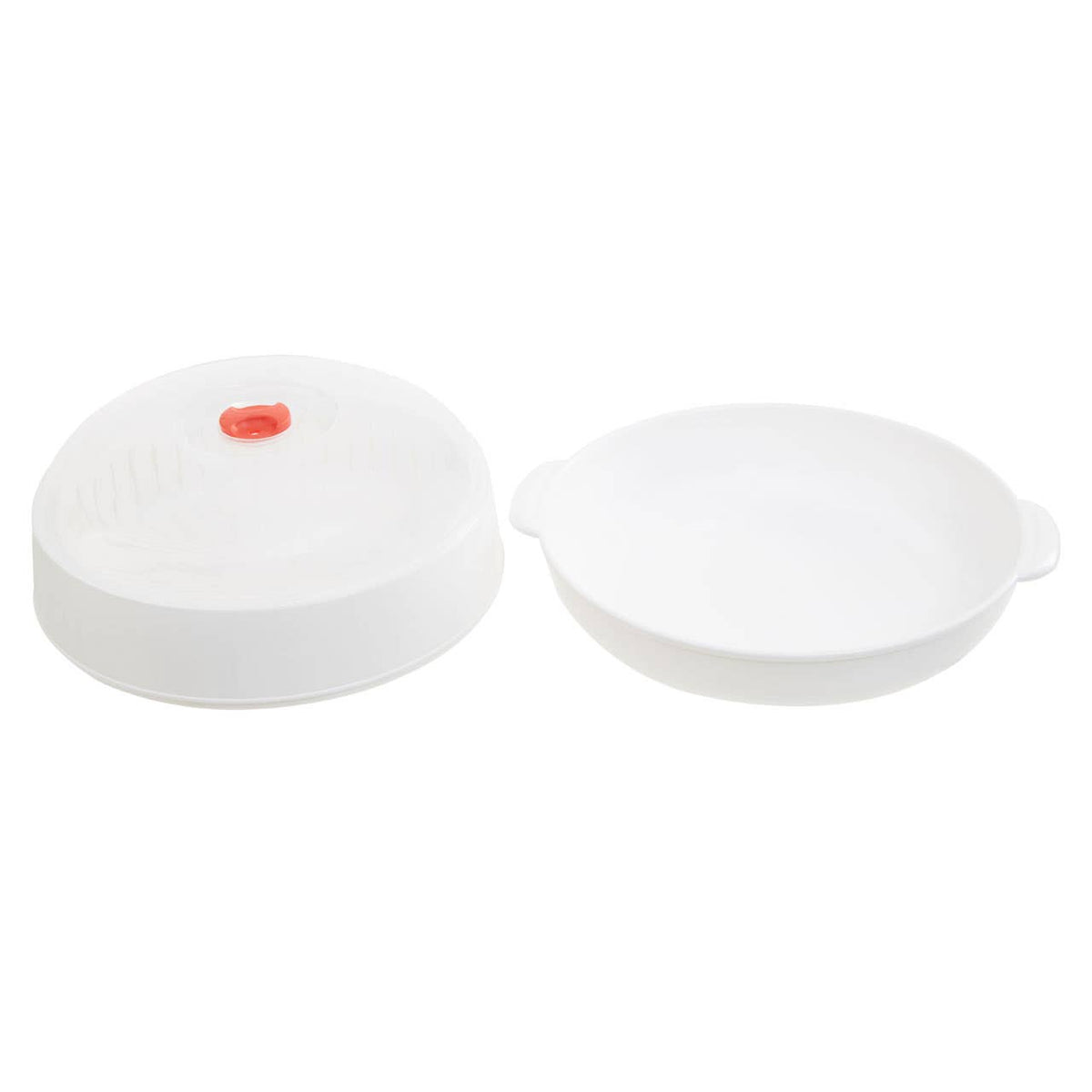 Ikoma White And Clear Microwave Steamer