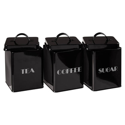 Easton 5 Piece Kitchen Storage Set - Black, W29 x H33cm