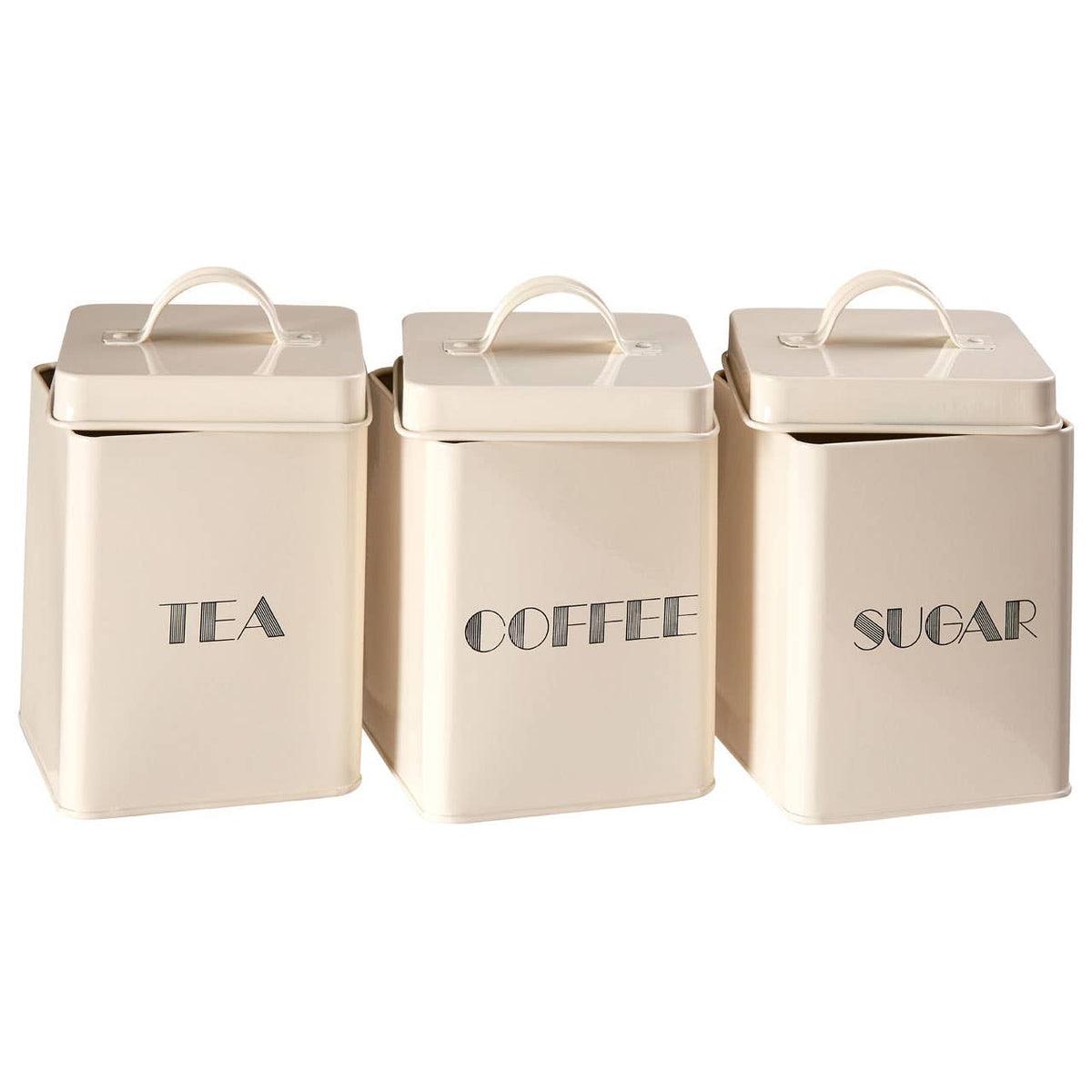Easton 5 Piece Kitchen Storage Set - Cream, W29 x H33cm