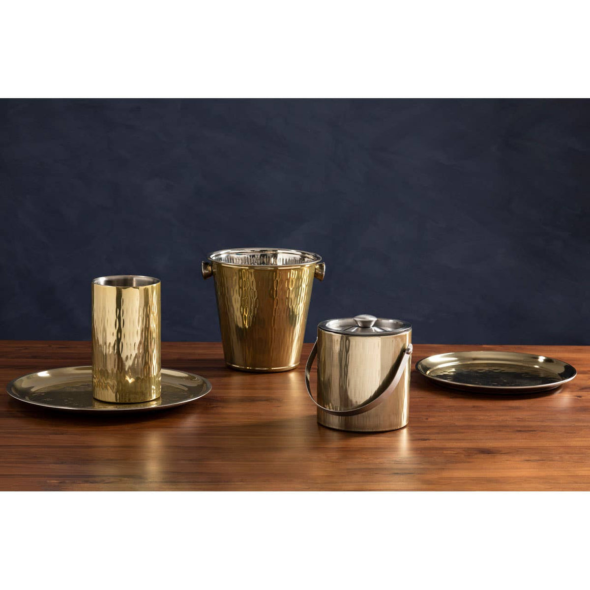 Miressa Small Serving Plate in Stainless Steel