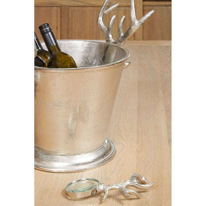 Antler Nickel Finish Wine Cooler