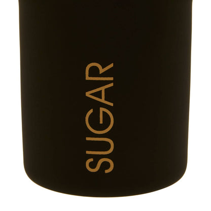 Liberty Black Enamel and Gold Sugar Canister