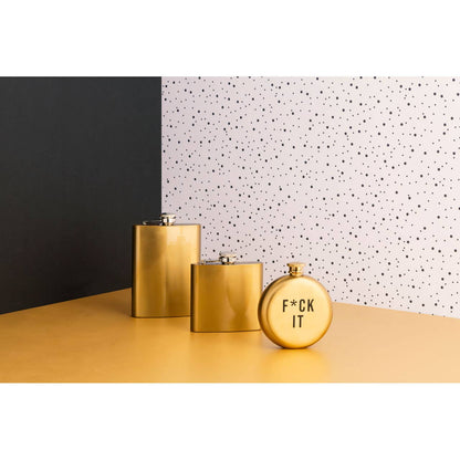 Auden 5oz Gold Finish Hip Flask