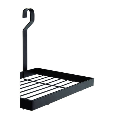 Sorello Matt Black Hanging Shelf Storage Rack