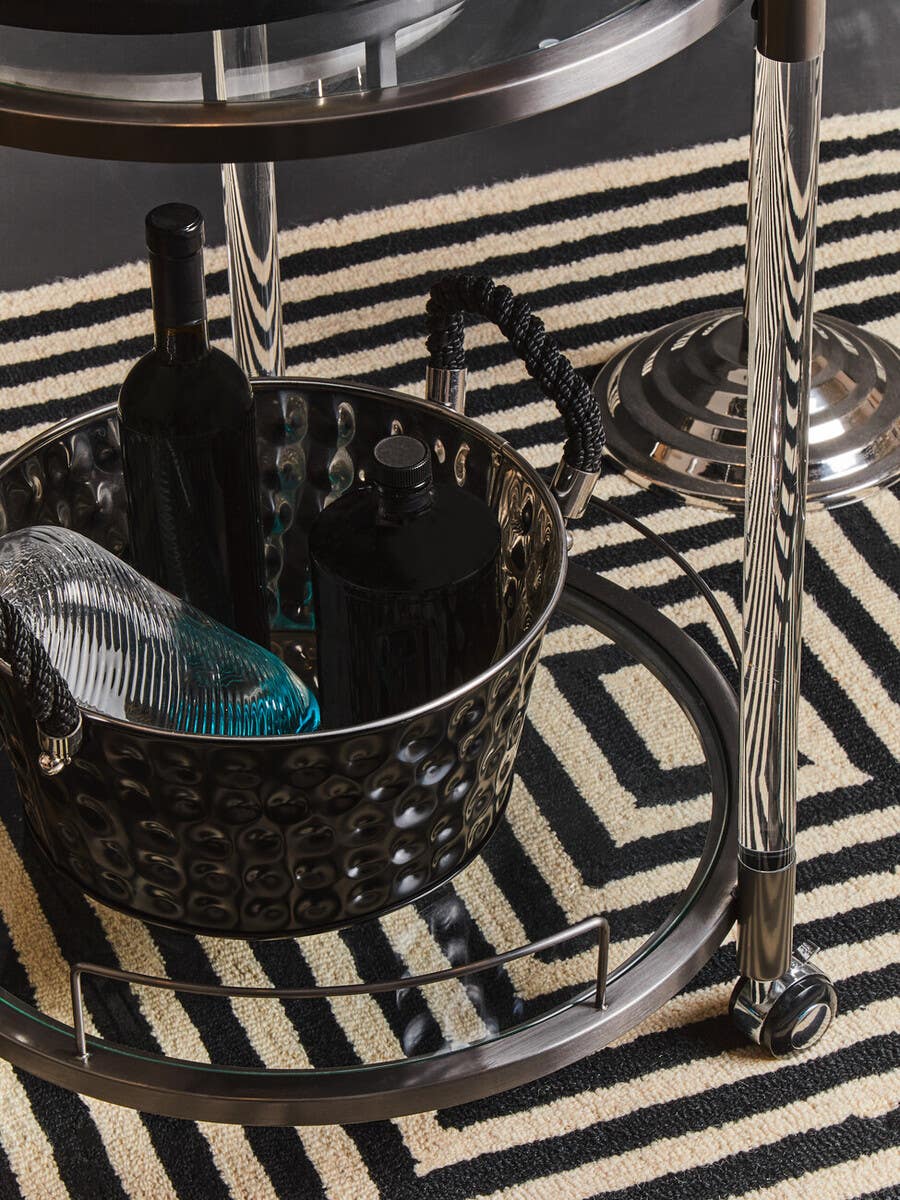 Miressa Large Black Party Bucket