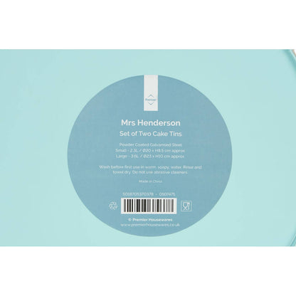 Mrs Henderson Set of 2 Round Cake Tins
