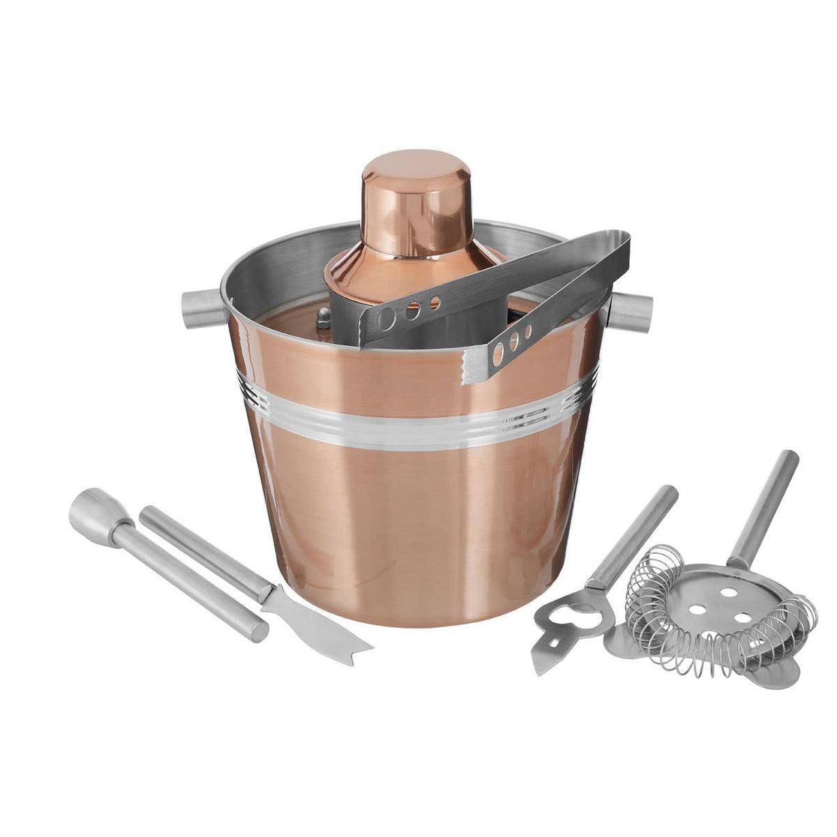 Mixology 7 Piece Bar Set in Rose Gold Finish