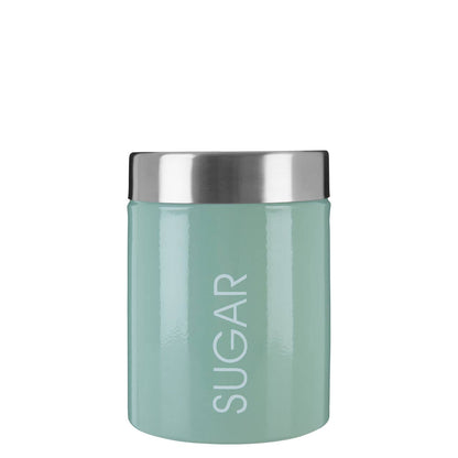 Liberty Sage Green Enamel Sugar Canister