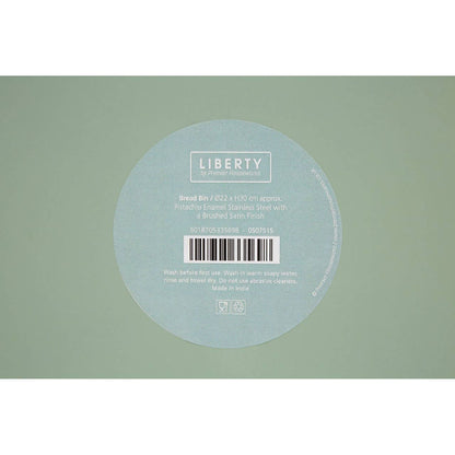 Liberty Sage Green Enamel Bread Bin