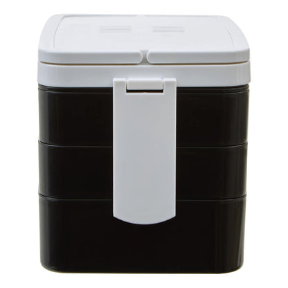 Grub Tub Black Lunch Box With Cutlery