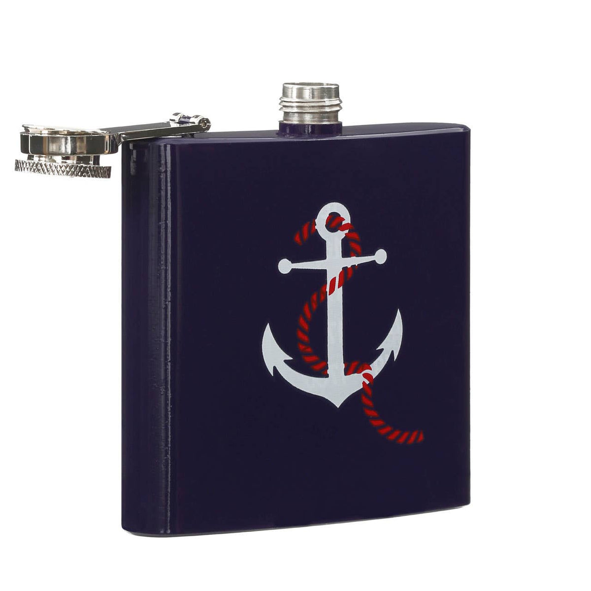 Auden Hip Flask with Anchor Design