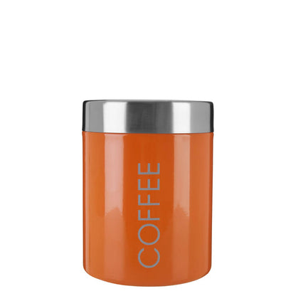 Liberty Orange Enamel Coffee Canister