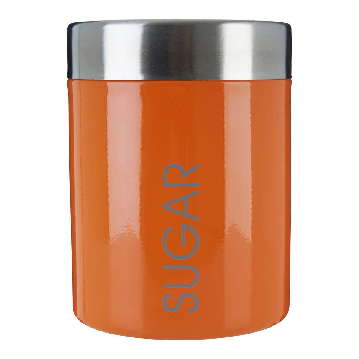Liberty Orange Enamel Sugar Canister
