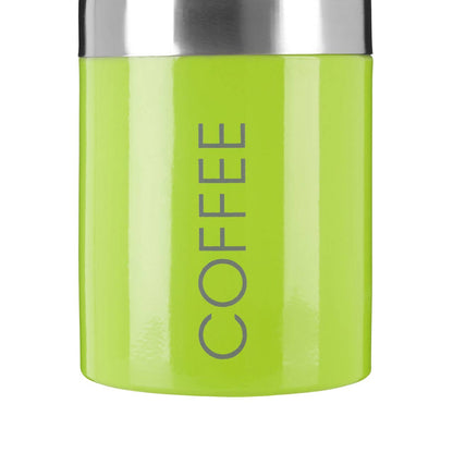 Liberty Lime Green Enamel Tea Coffee and Sugar Canister Set