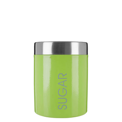 Liberty Lime Green Enamel Sugar Canister