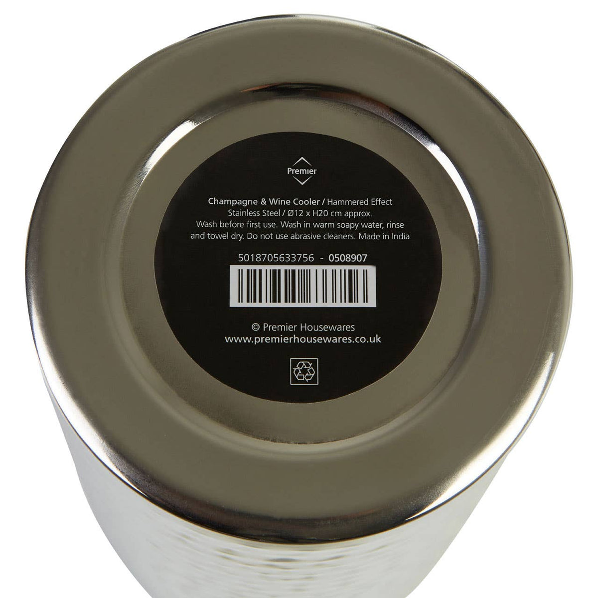 Martel Stainless Steel Hammered Effect Wine Cooler