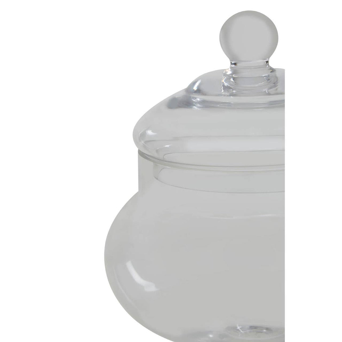 Olivia Clear Glass Candy Small Storage Jar