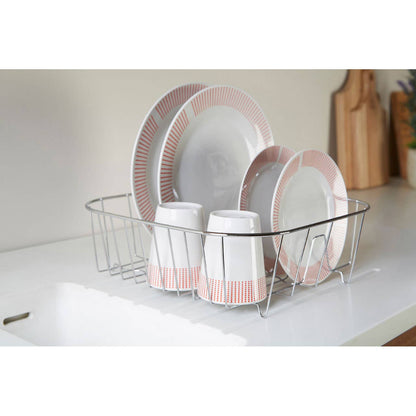 Laurie Small Square Chrome Wire Dish Drainer