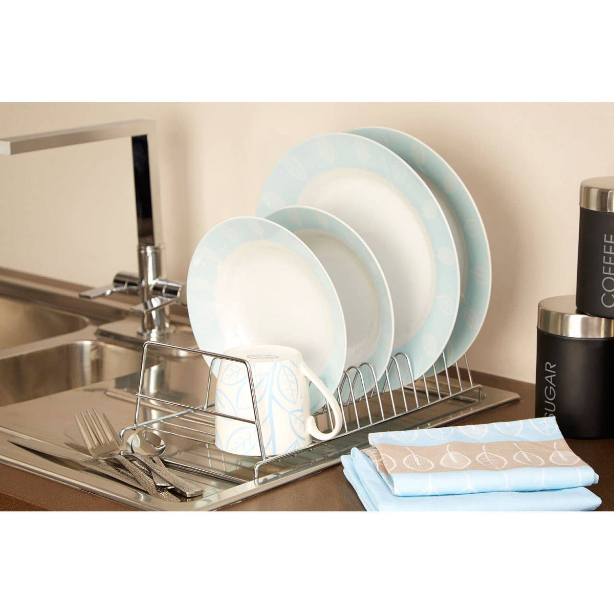 Soren Chrome Rectangular Dish Rack