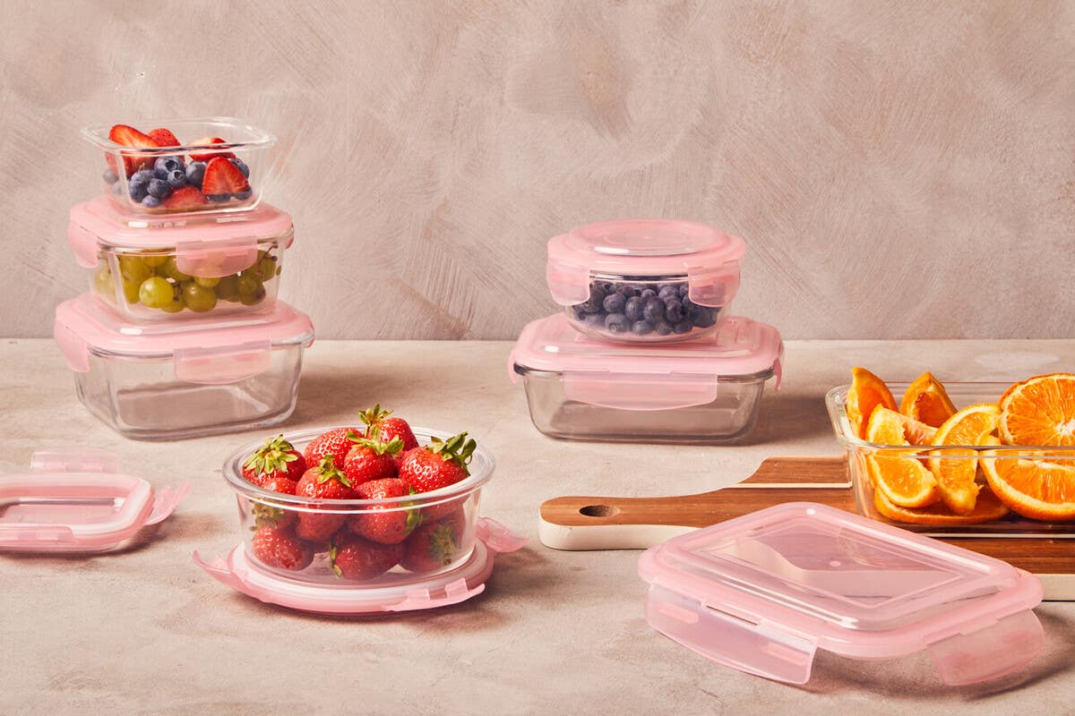 Freska 620ml Round Glass Container