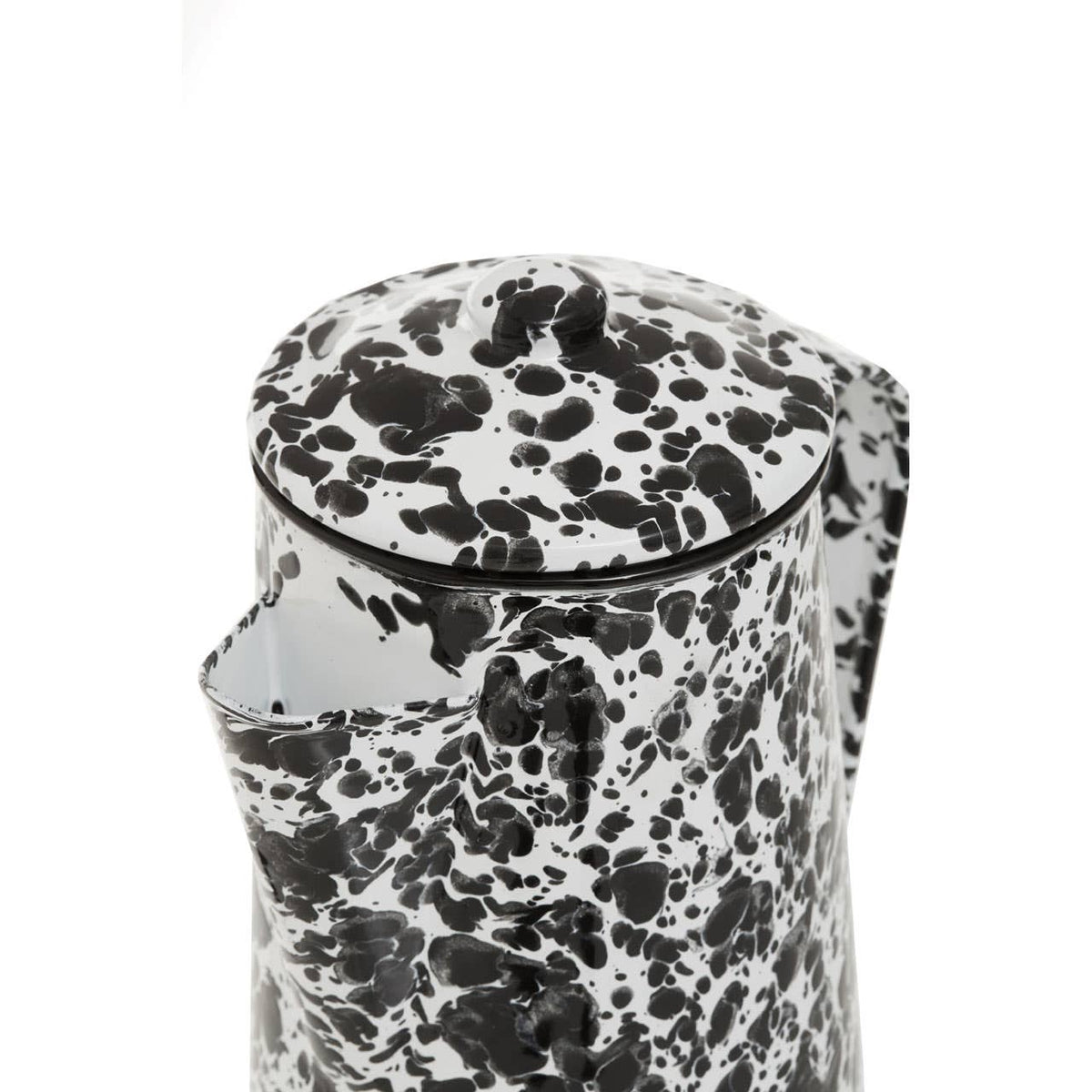 Hygge Black And White Patterned Coffee Pot
