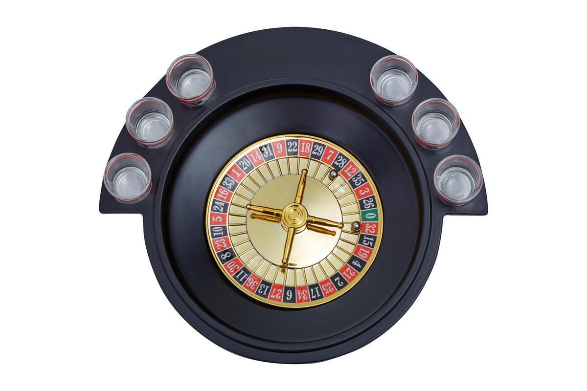 Roulette 6 Glass Lucky Shot Drinking Game