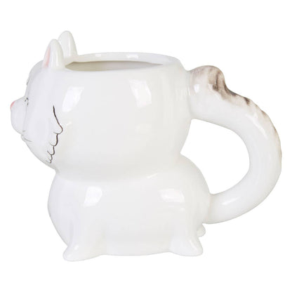 Gigil White Cat Mug