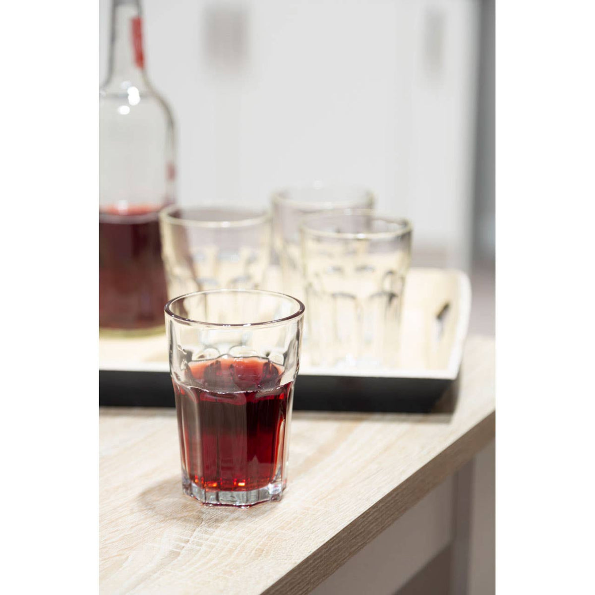 Euri Set of Four Clear Glass Tumblers 360ml