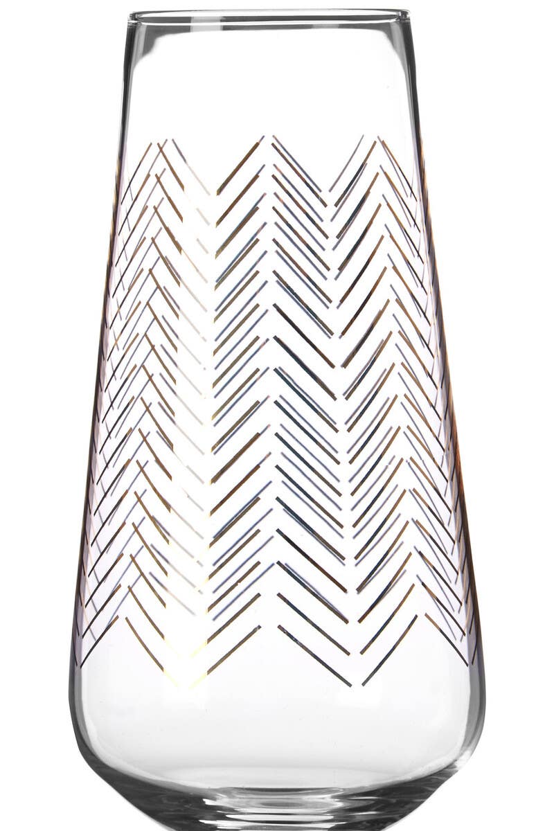 Set Of Four Jazz Champagne Glasses