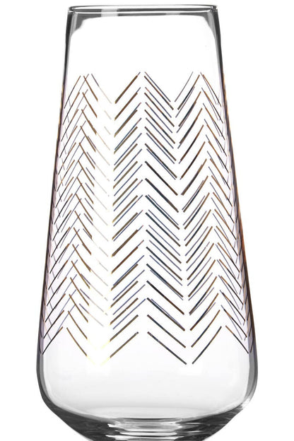 Set Of Four Jazz Champagne Glasses