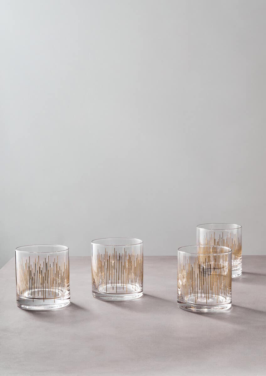 Jazz Glass Tumblers Set of 4