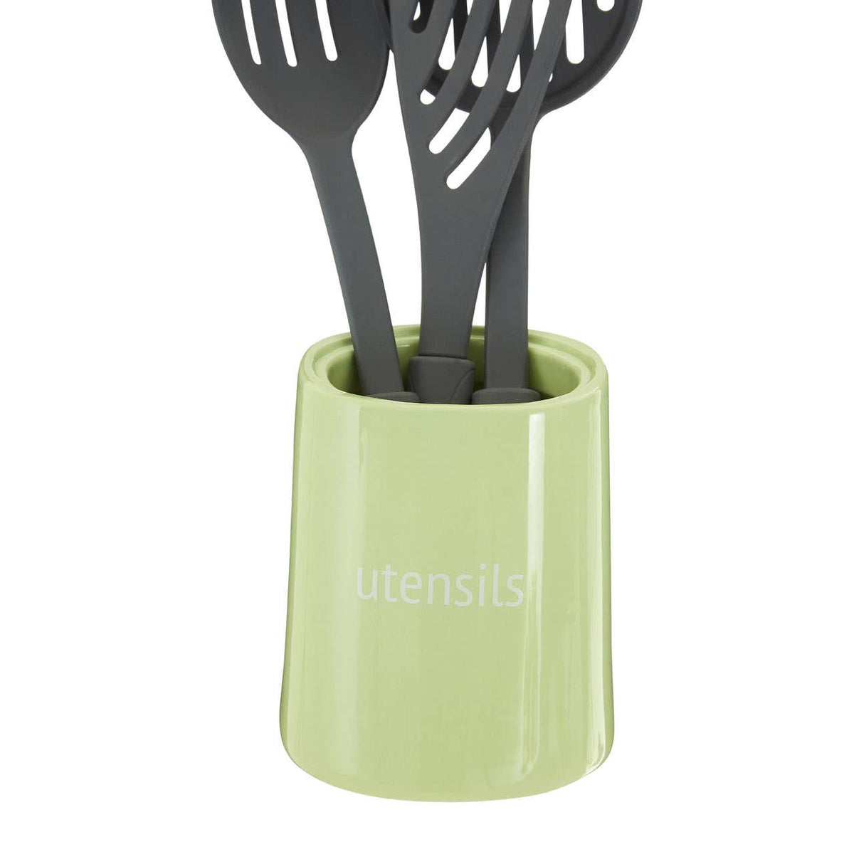 Fletcher Green Ceramic Utensil Holder