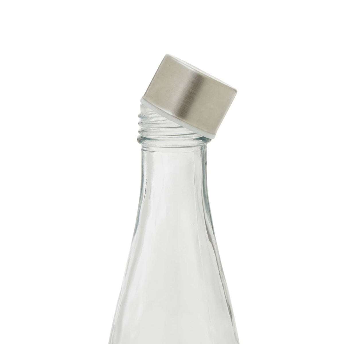 Dayla Clear Glass 1000ml Bottle With Metal Lid