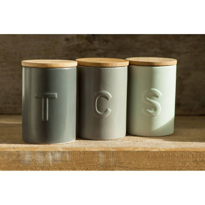 Fenwick Dark Grey Tea Canister