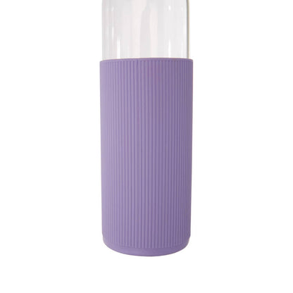 Mimo Glass Bottle With Purple Silicone Sleeve